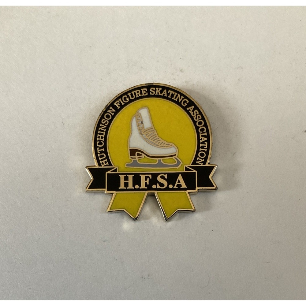 Hutchinson 2002 Figure Skating Association HFSA Lapel Pin Hat Pinback